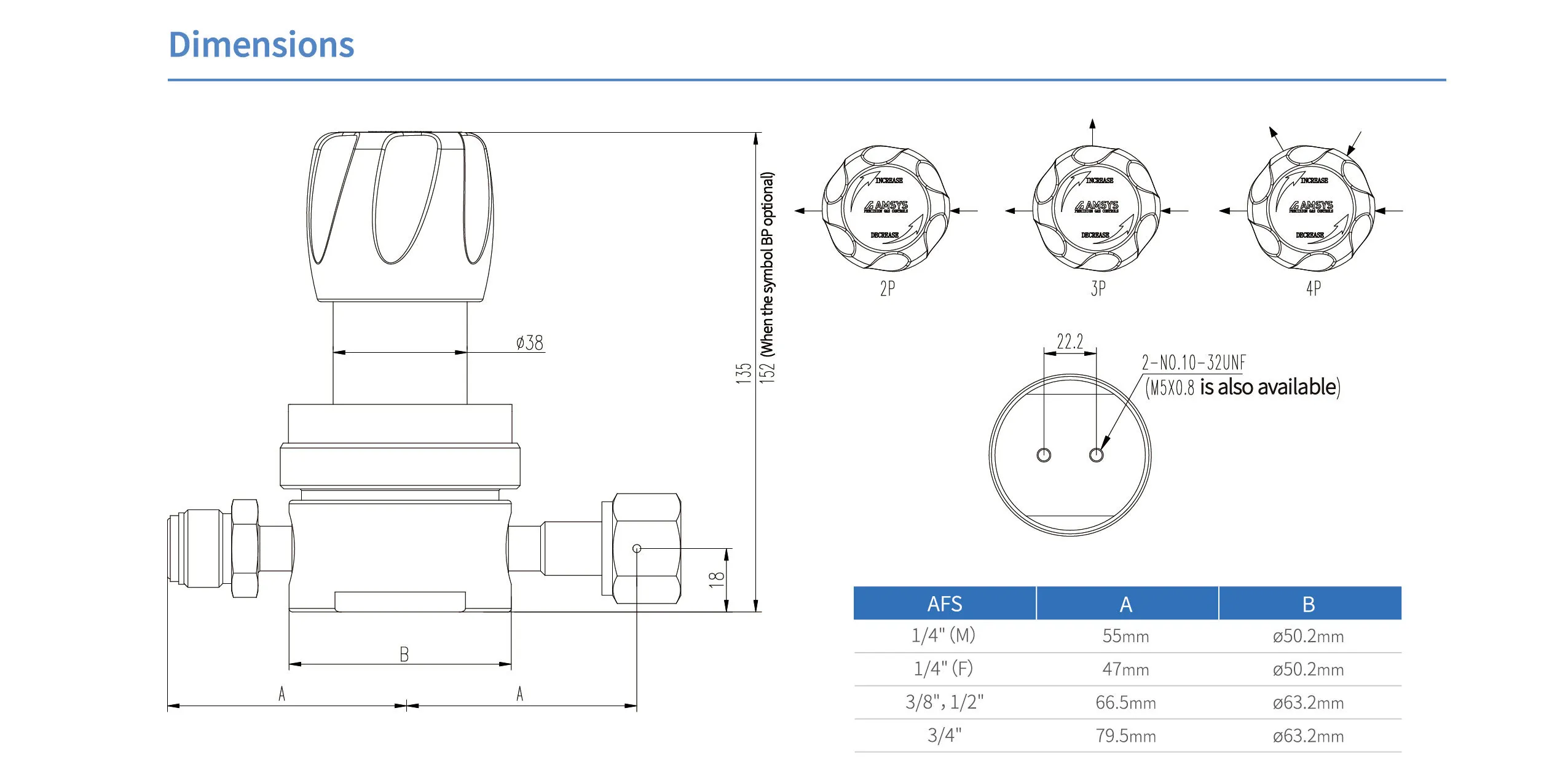 Регулятор AMFLO UHP AU22 Материал: Код ZS (Body,Poppet, Nozzle,Gland-SUS316L, Diaphragm - Hastelloy® C-22, Seat: PCTFE);Поверхность 0.25 um; 2х портовый, вх. давл. 20,6 бар, CV-1.1
