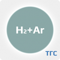 Техническая газовая смесь : Водород (H2)50 %+ Аргон (Ar) ост. в баллоне 40 л. 100 бар. соединение G3/4 (DIN 9)